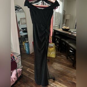 Windsor Black Strapless Gown